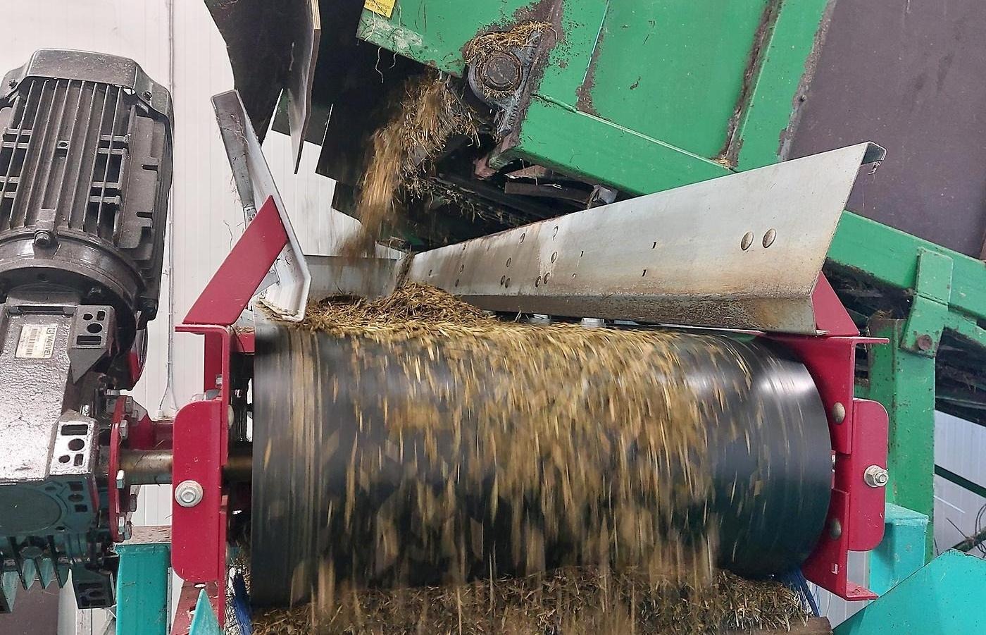 Pressning av ensilage på Sötåsen.