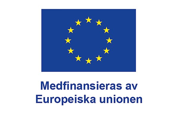 EU-logotyp med texten Medfinansieras av Europeiska Unionen.